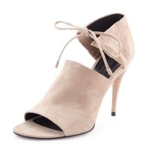Alexander wang suede Ellen tie front heel sandals